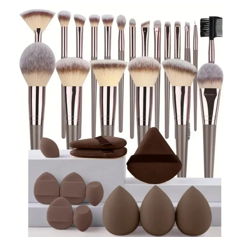 3-20Pcs Premium Makeup Brushes Set Soft Fluffy Beauty Cosmetic Foundation Makeup Brush Eyeshadow Blush Kabuki Make Up Tools — image 16