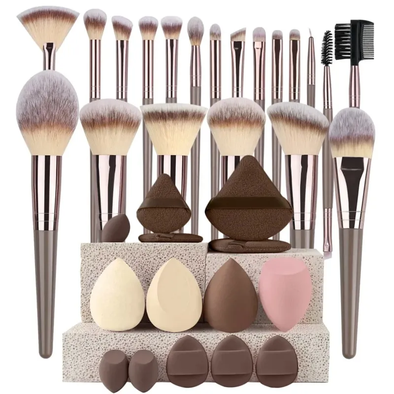 3-20Pcs Premium Makeup Brushes Set Soft Fluffy Beauty Cosmetic Foundation Makeup Brush Eyeshadow Blush Kabuki Make Up Tools — image 11