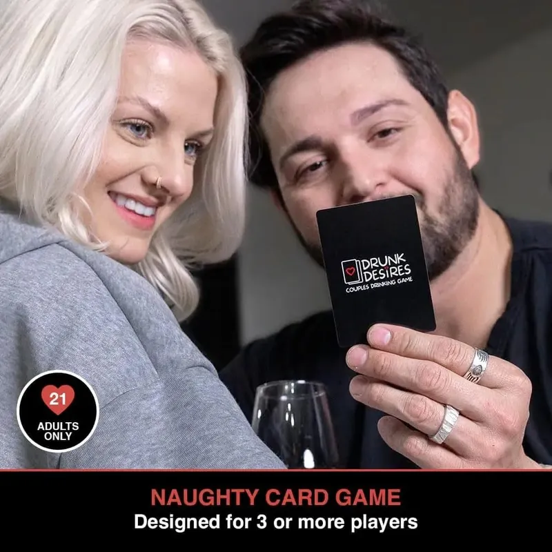 Drunk Desires Couples Drinking Card Game Romantic Interactive Party Board Game Paper Card Set For Date Night Valentine's Day Couple Gathering Entertainment — image 2