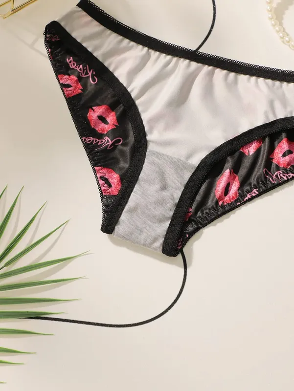 Højkvalitetstrykt Patchwork Blonde Sexet Lingeri Sæt Kvinder Bøjle Push Up BH'er Kvinde Undertøj Trussesæt S-XL