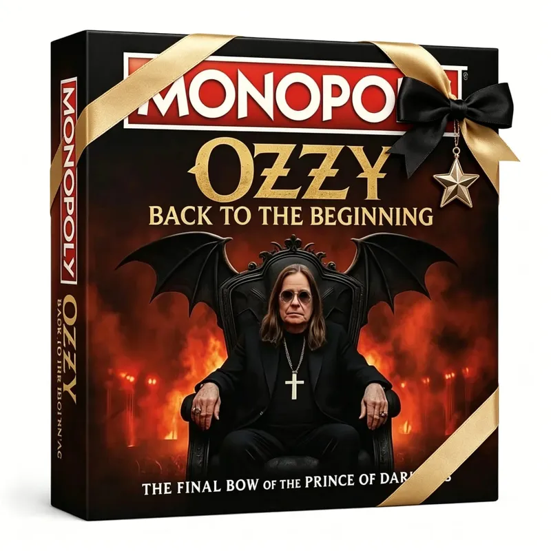 Ozzy Osbourne Monopoly Board Game Back To The Beginning Limited Collectible Dark Rock Band Tabletop Game Holiday Gift For Adults