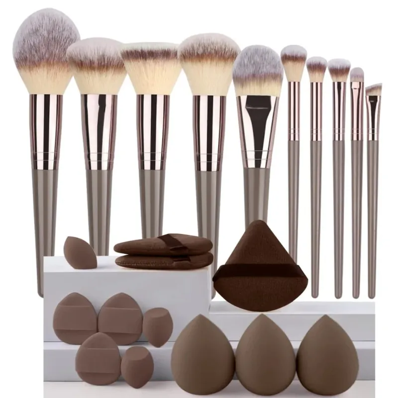 3-20Pcs Premium Makeup Brushes Set Soft Fluffy Beauty Cosmetic Foundation Makeup Brush Eyeshadow Blush Kabuki Make Up Tools — image 8