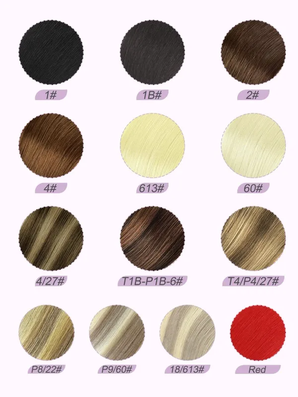 Red Human Hair Tape-In Hair Extensions Brighten Your Hair Color Add Hair Length&Volume or Cosplay Use Hair Extensions 50g 20Pcs — image 6