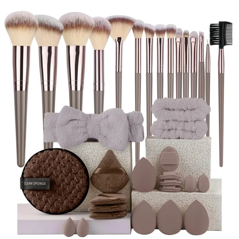 3-20Pcs Premium Makeup Brushes Set Soft Fluffy Beauty Cosmetic Foundation Makeup Brush Eyeshadow Blush Kabuki Make Up Tools — image 14