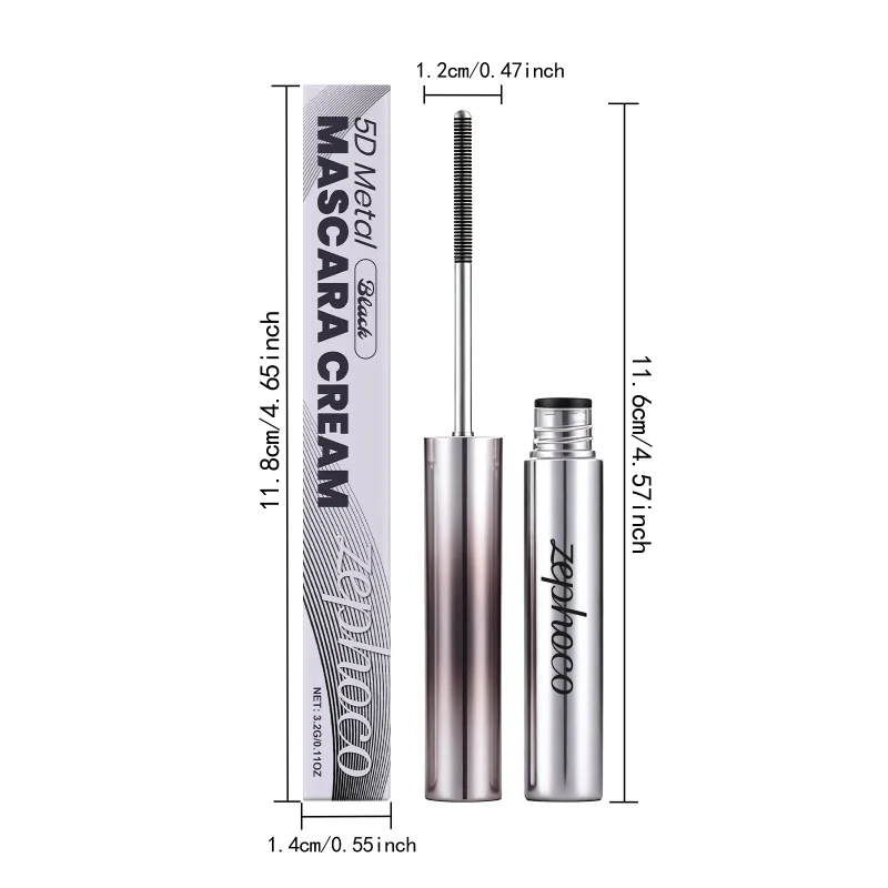 3.2G Black Mascara Cream Light Smooth Formula Smudge Resistant Sweatproof Curling Long Lasting Natural Hold Mascara Cream for Beauty Eye Makeup
