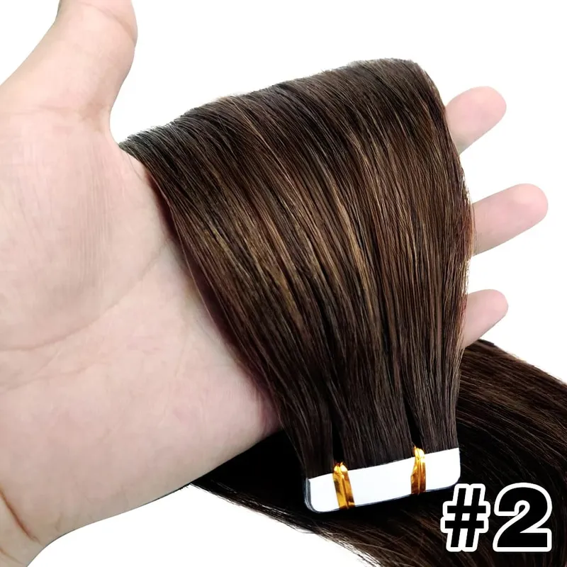 Tape in Human Hair Extension Straight Brazilian Human Hair Extension 2.5g 20pcs 50g Tapes Hair 100% Human Hair Natural Tape Hair — image 11