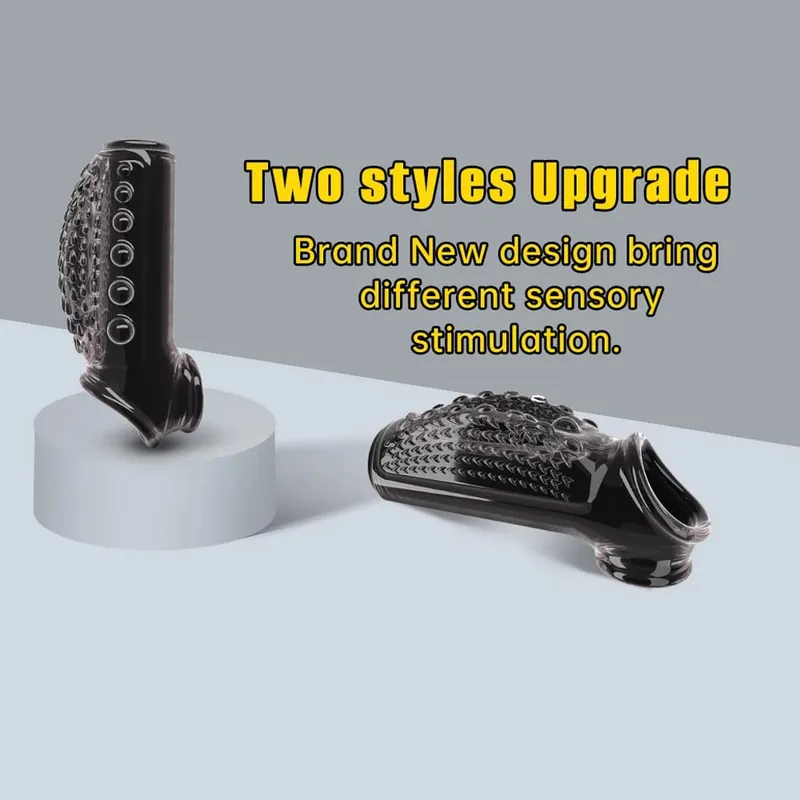 Erotic Bondage Magnify Cock Rings Delay Ejaculation Reusable Penis Dick Sleeve Silicone Glans Cover Enlargement Sex Toys For Men