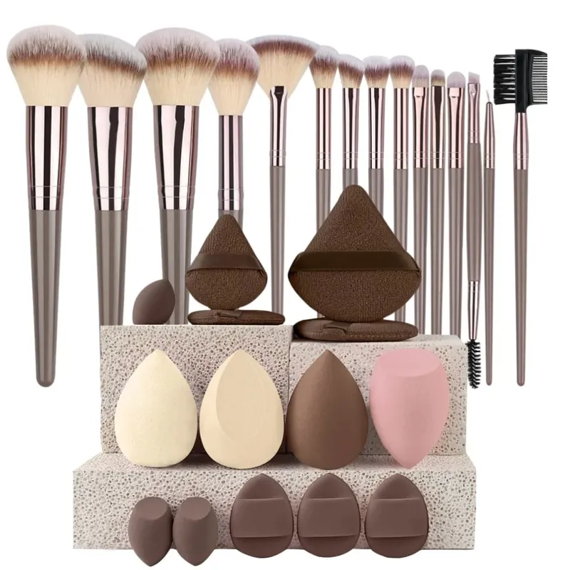 3-20Pcs Premium Makeup Brushes Set Soft Fluffy Beauty Cosmetic Foundation Makeup Brush Eyeshadow Blush Kabuki Make Up Tools — image 18