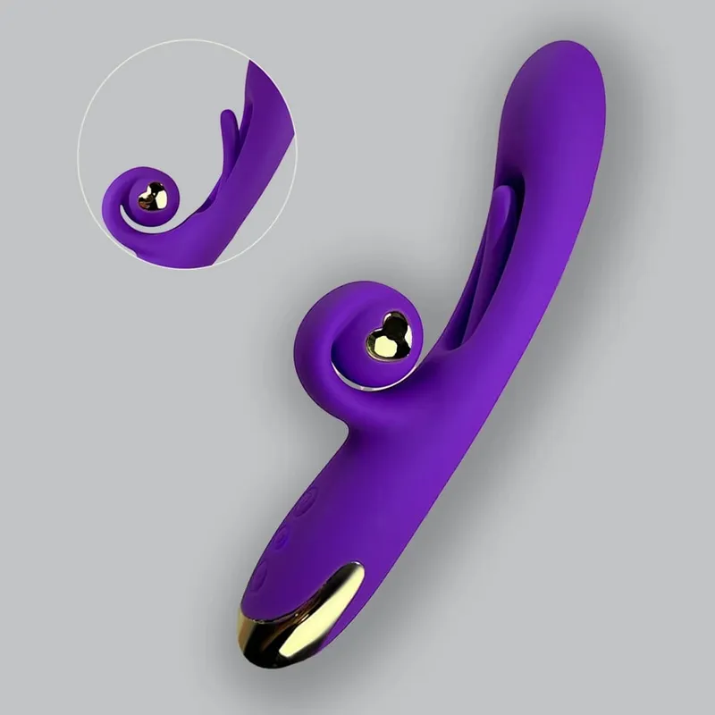 3 in 1 Snail Vibrator Flapping Tapping Tongue Flexiable Snail Penetration G Spot at Clitorial Sex Toy para sa Babae Pleasure 18+ Laruan — image 1