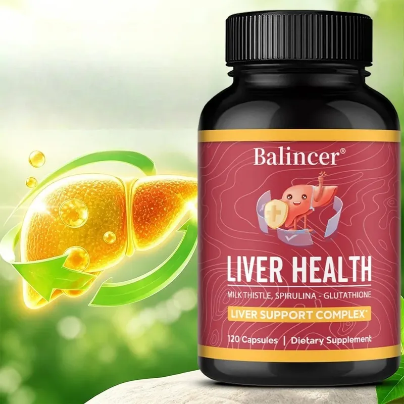 Liver Cleansing Detox Capsules Health Liver Support Colon Cleansing Repair Natural Herbal with Dandelion Milk Thistle — image 1