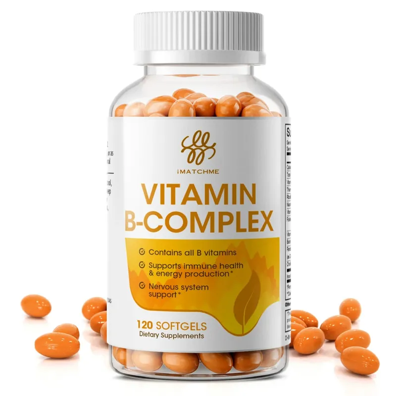 iMATCHME Compound Vitamin B Capsule na may Vitamin B2,B6 ,B12 Inositol at Biotin Nakakatanggal ng Stress at Immune System Support Heart Health Brain Function,Mood