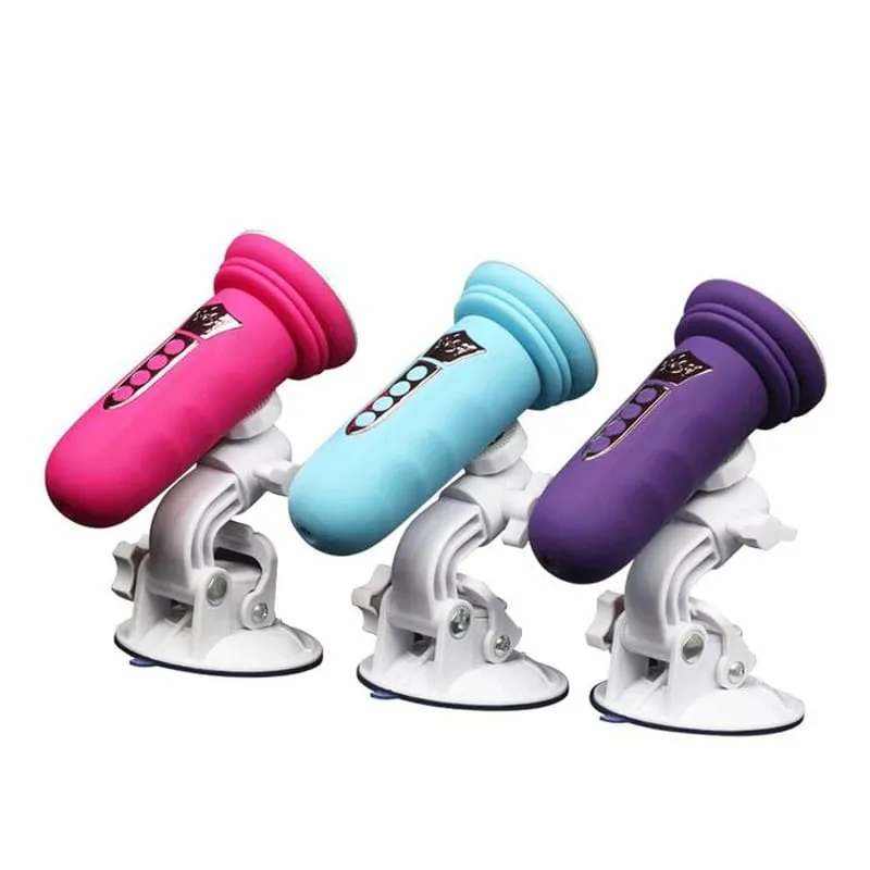 Ventosa máquina de sexo vibrador telescópico vibrador automático vagina massageador empurrando pênis otário brinquedos sexuais para mulher adulto jogo — image 2