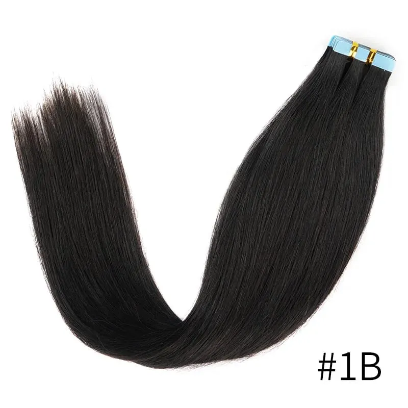 Veravicky cobre vermelho 50g fita em extensões de cabelo humano trama da pele adesivo invisível machina remy sem costura 100% cabelo real — image 8