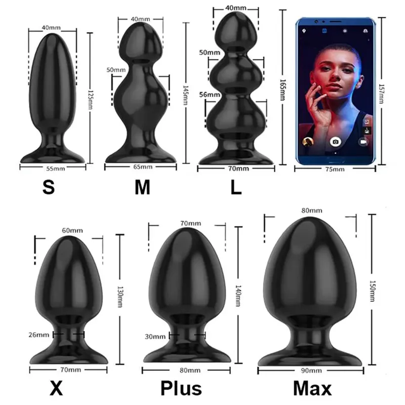 Enorme plugue anal bunda buttplug bdsm brinquedos sexuais íntimos para mulheres homens adultos jogos grande butt plug vibrador anal dilatador bolas vaginais loja — image 2