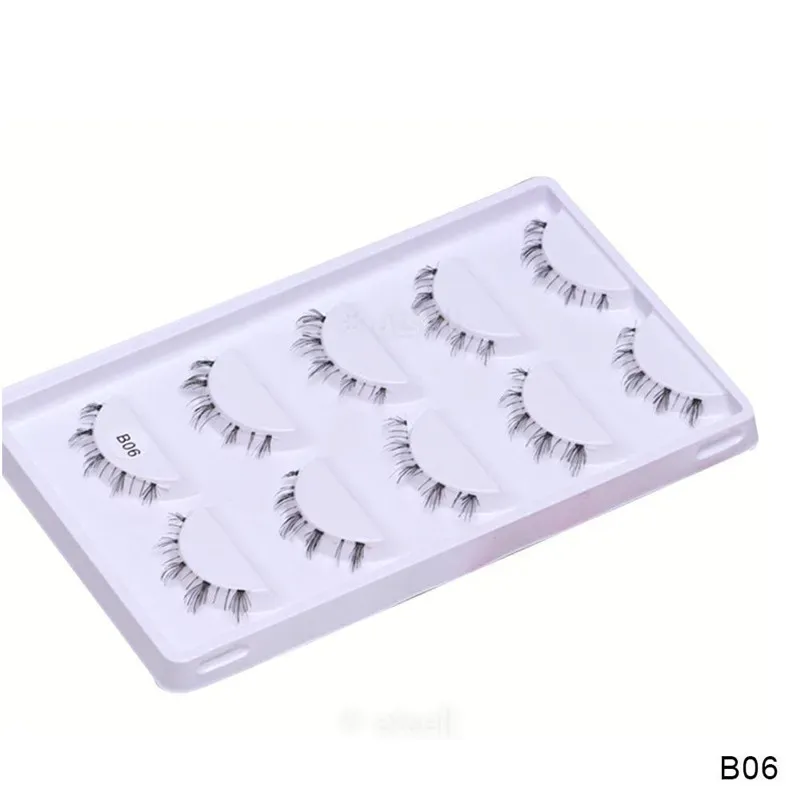5 paar onderste wimperspakket 8 verschillende stijlen onder de wimpers Zachte onderste wimpers 100% handgemaakte doorzichtige band onderste wimpers — image 7