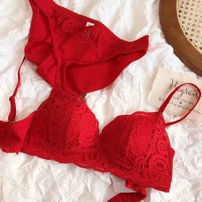 5 cores sem costura confortável renda completa sleepwear conjuntos de sutiã sexy roupa interior feminina fio livre push up lingerie ternos íntimos — image 4