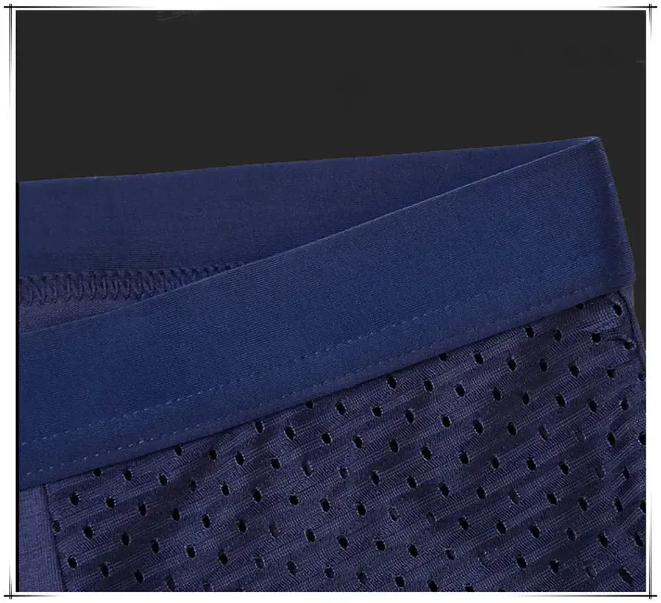 8pcs/Lot Underwear Boxer shorts male underpants men's mesh summer man sexy hot pouch panti malalaking sukat 5xl 6xl 7xl 8xl trunks — image 14