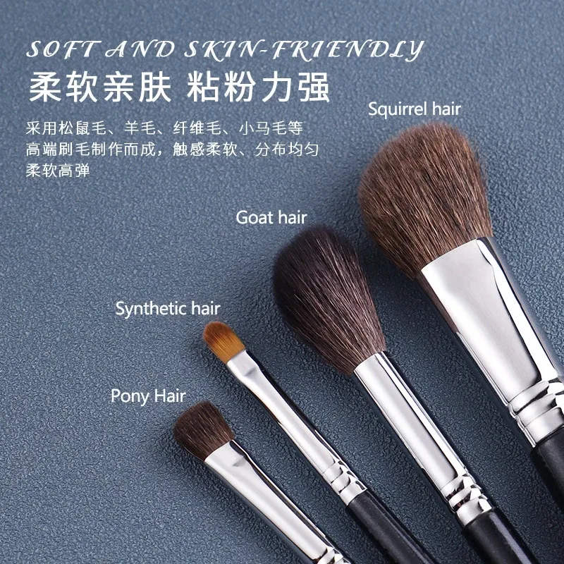 1pc Pony hair Pro Small Smudge Makeup brushes Eyeshadow Make up brushes Precision detail Eye shadow essential cosmetic tools — image 2