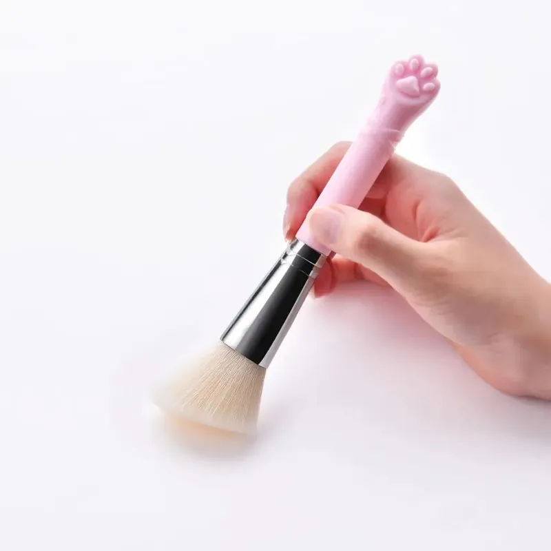 10 Pcs Cute Cat Claw Shape Makeup Brushes Set Foundation Kabuki Powder Contour Eyeshadow Blush Make Up Brushes Cosmetic Tool Kit — image 5