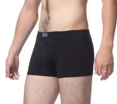 Dropshipping Panlalaking panloob na panlaban sa pagnanakaw malaking bulsa Boxer apat na quarter na panlaban sa pagnanakaw na salawal, solong zipper Panty — image 4