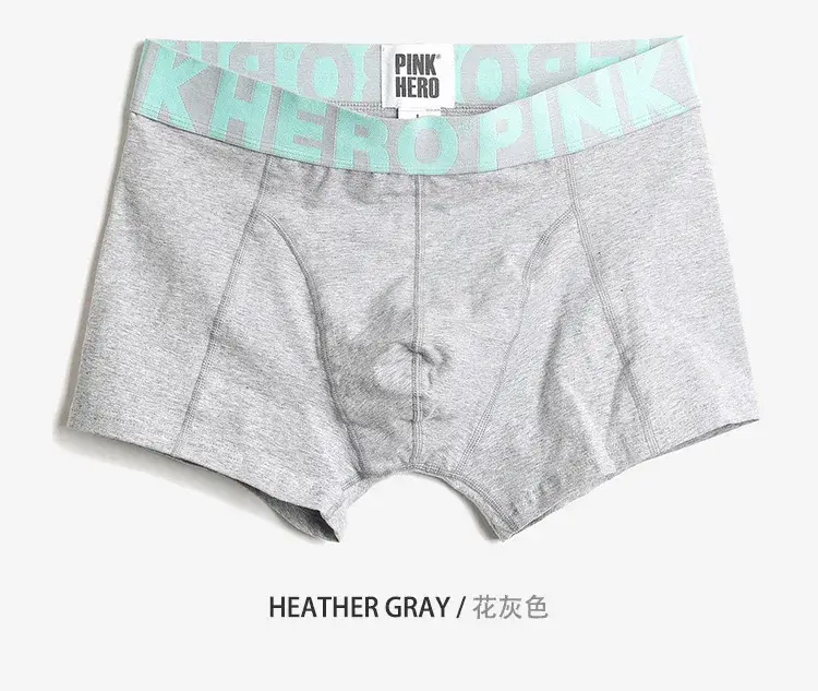 4 ST PINKHERO Modekalsonger för män, Snygg Bekväm Och Mjuk Slip Homme,Bomullsunderkläder Boxershorts,Calzoncillos Hombre — image 6