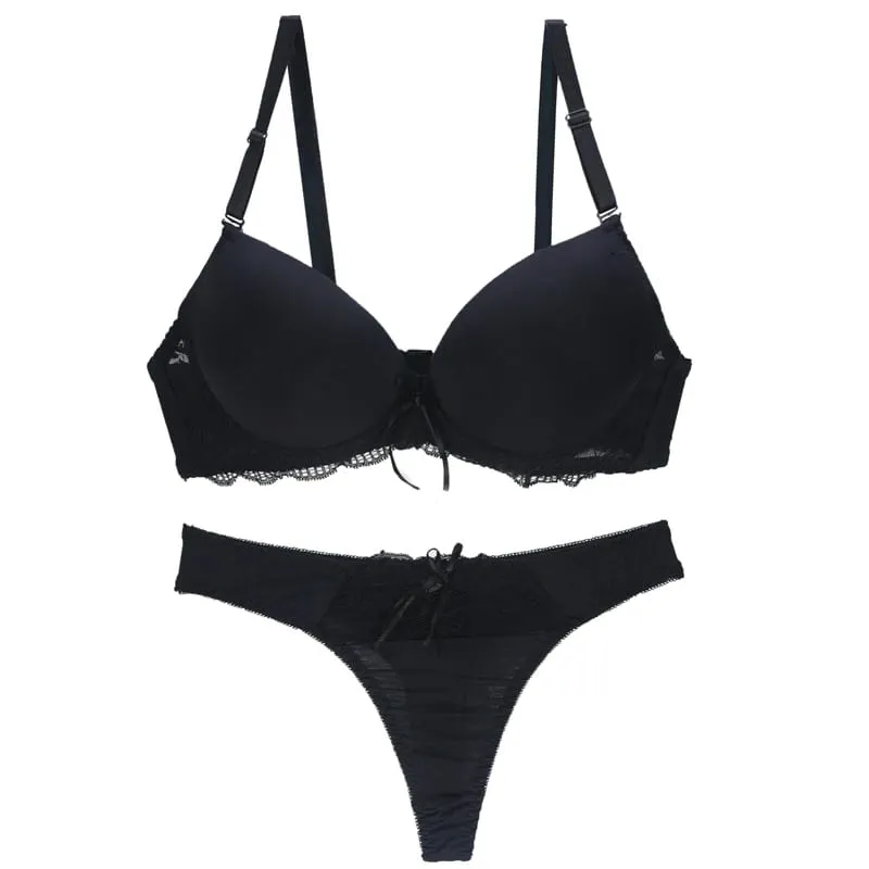 2022 Bagong Sexy BCDE Cup Bras Set Para sa mga Babae na Underwear Intimates Lace Black Blue Pink Purple White Pambabae Lingerie