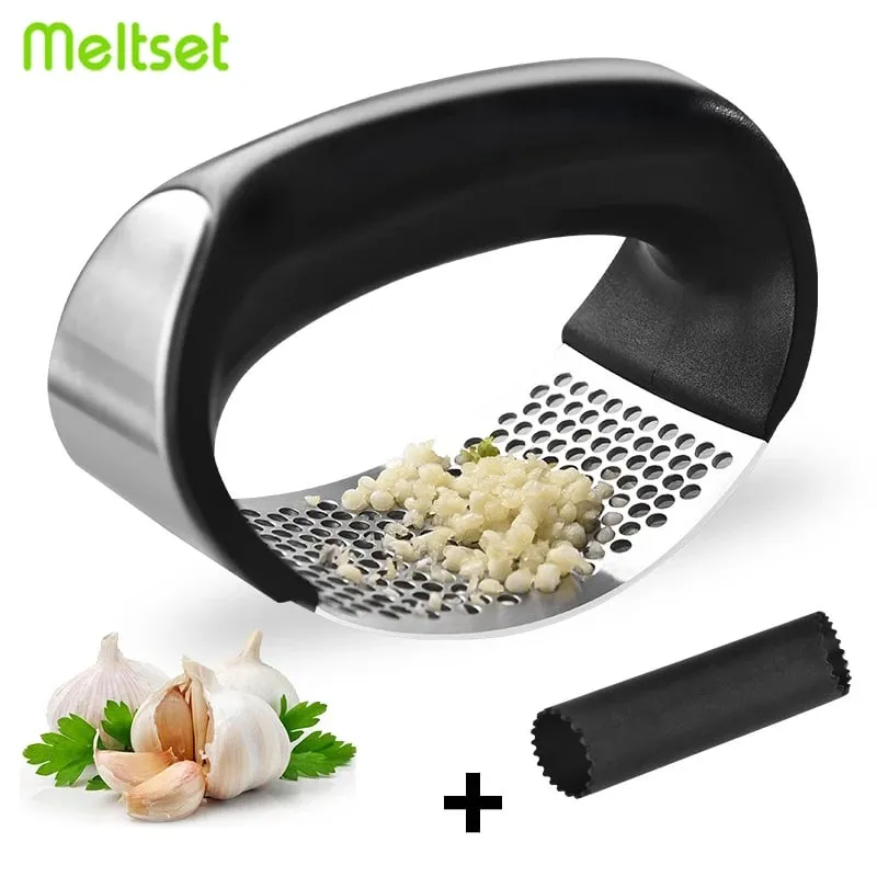 Multifunction Garlic Press Manual Garlic Crusher Press Device Kitchen Garlic Peeler Grinding Grater Kitchen Gadgets — image 1