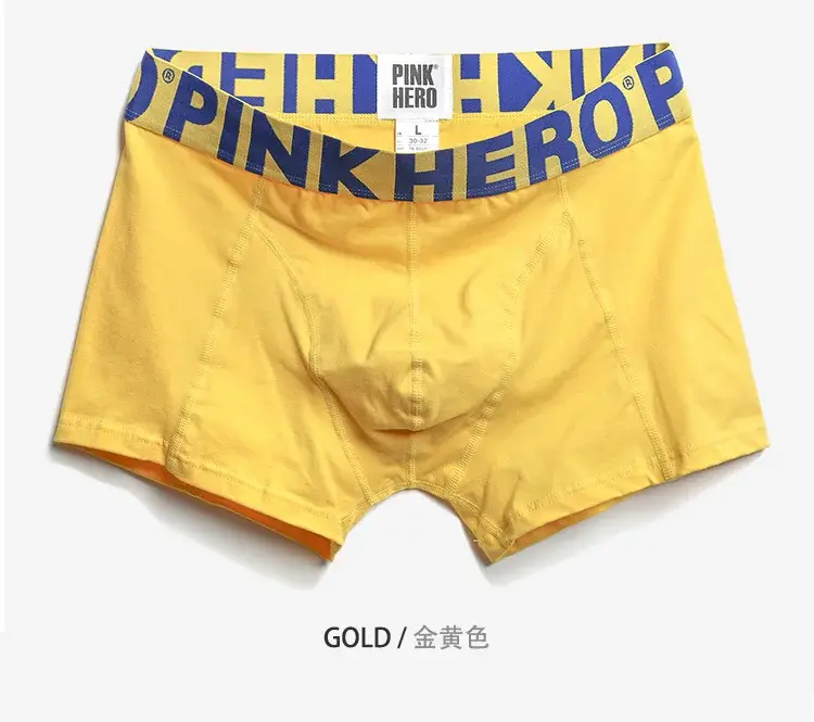 4 ST PINKHERO Modekalsonger för män, Snygg Bekväm Och Mjuk Slip Homme,Bomullsunderkläder Boxershorts,Calzoncillos Hombre — image 11