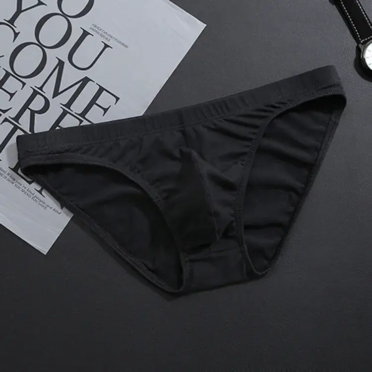 Panlalaking Kasuotang Panlalaki Solid na Kulay ng Summer na Cotton Underpants Panlalaking Shorts Sexy Briefs Malaking Sukat Seamless Man Panty Para sa Mga Lalaki — image 5