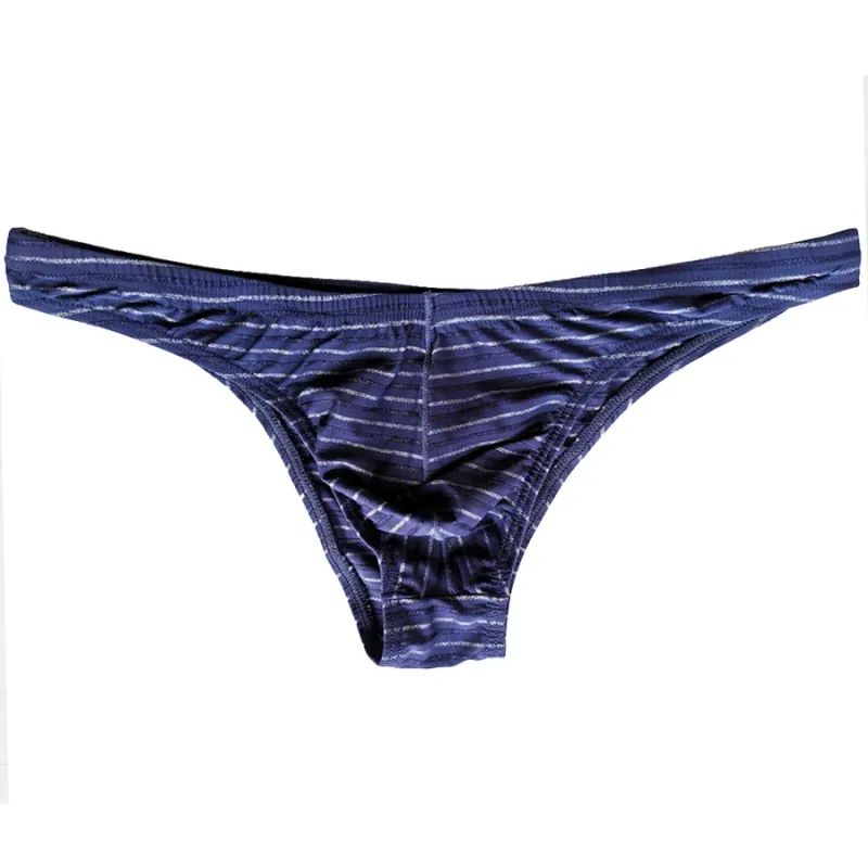 5 hommes slips Sexy rayure Bikini respirant sous-vêtements doux Cucea caleçons homme confortable pantalon Gay Cueca culotte masculine C903-1 — image 4