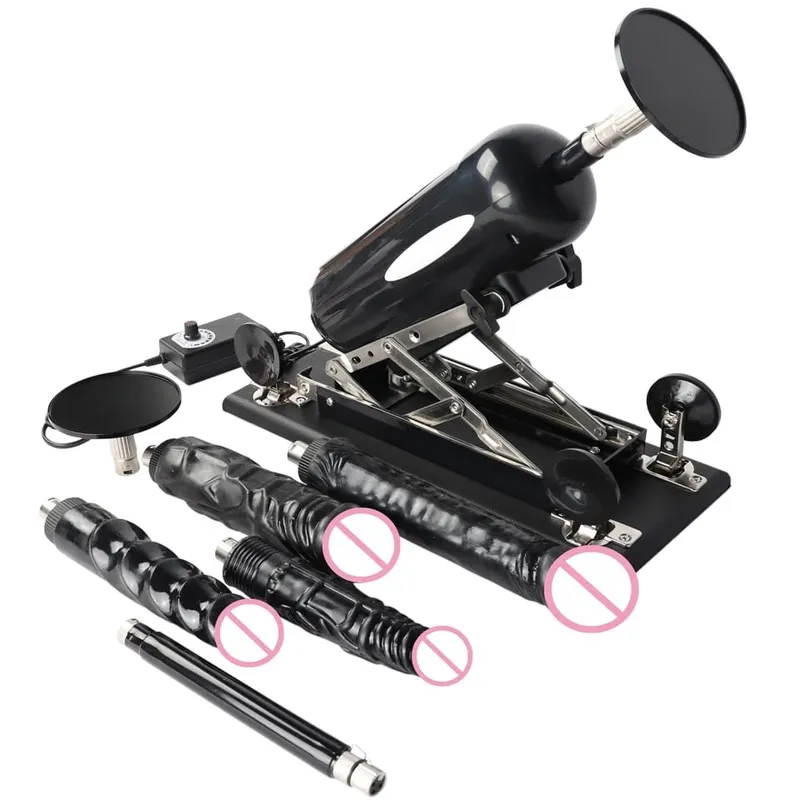 Máquina telescópica automática do vibrador da pressão da máquina do sexo com vibrador grande para brinquedos sexuais da masturbação dos homens e das mulheres