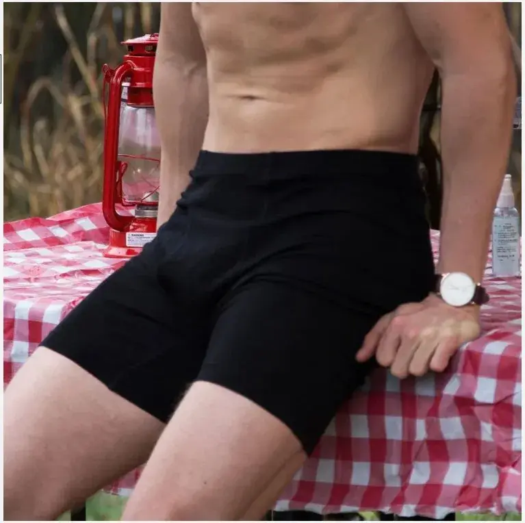 Men Merino Wool Long Drop Boxer Brief 100% Merino Wool Men Underwear Base Layer 240G Men Sports Underpants Fitness Breathable — image 8