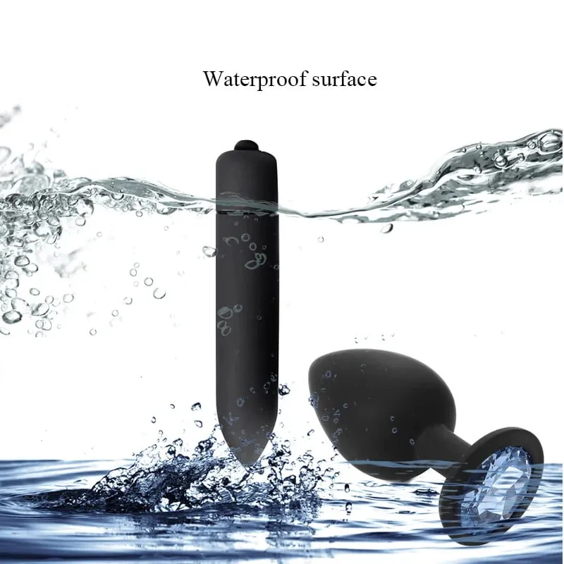 Vuxen silikon analplugg Dildos Bullet Vibrator Butt Plugs Sexleksaker för kvinnor Män Gay Prostata Massager Anal Onanera S/M/L — image 3
