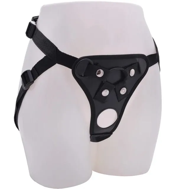 Women Men Strap On Dildo Panties Wearable Penis Penetration Vagina Anal Massage Leather Harness Sex Toys For Couples Lesbian Gay — image 8