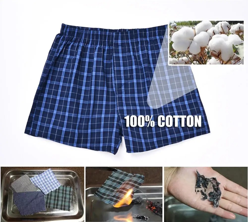 Roupa interior masculina boxer xadrez cuecas 100% algodão shorts masculinos calcinha listrada solta de alta qualidade oversize respirável dropshipping