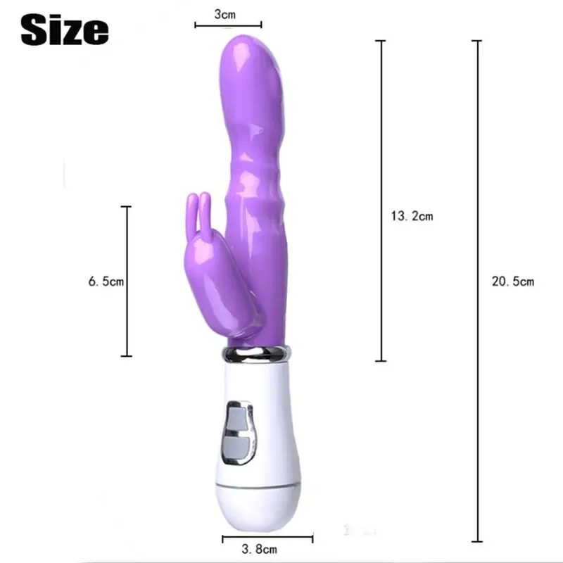 G Spot Rabbit Vibrator for Women Dual Vibration Dildo Αδιάβροχο γυναικείο κόλπο κλειτορίδα Μασάζ για ενήλικες σεξουαλικά παιχνίδια Ερωτικά προϊόντα — image 4