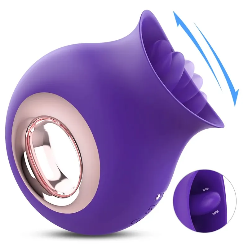 Clitoris Tungan Slickande Vibrator 9 Speed Nipples Clit Sexleksak för kvinnor Avsugning G Spot Orgasm Stimulator Kvinnlig onanileksak — image 1