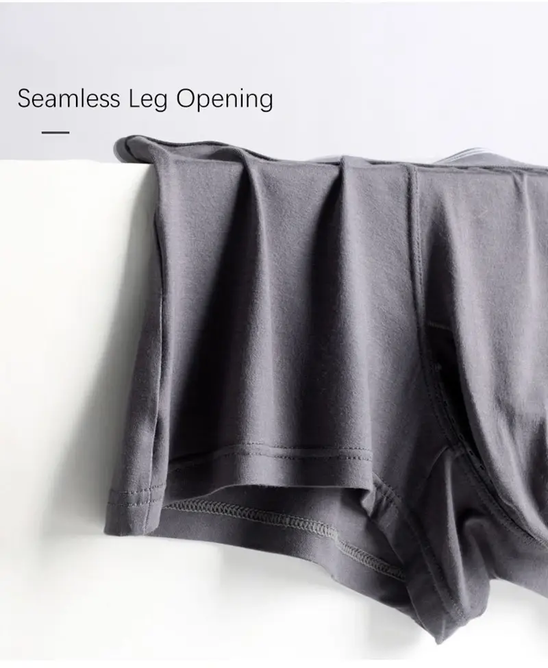 Plus size masculino sexy separado pênis bolso boxer shorts respirável roupa interior masculina calcinha modal masculino elefante nariz cuecas 3256802927192475 — image 7
