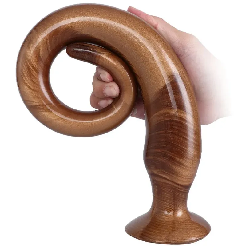 34-50CM Liquid Silicone Scale Anal Strip Butt Plug Dildo Stimulate Anus Vagina Soft Anal Dilator Couple Sex Toys For Women Men — image 8