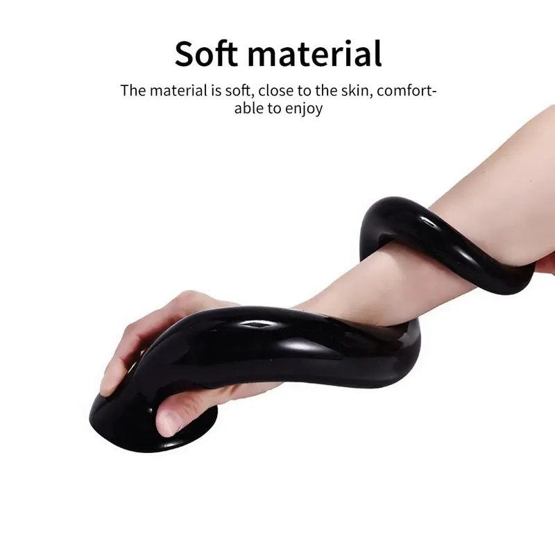 34-50CM Liquid Silicone Scale Anal Strip Butt Plug Dildo Stimulate Anus Vagina Soft Anal Dilator Couple Sex Toys For Women Men — image 4