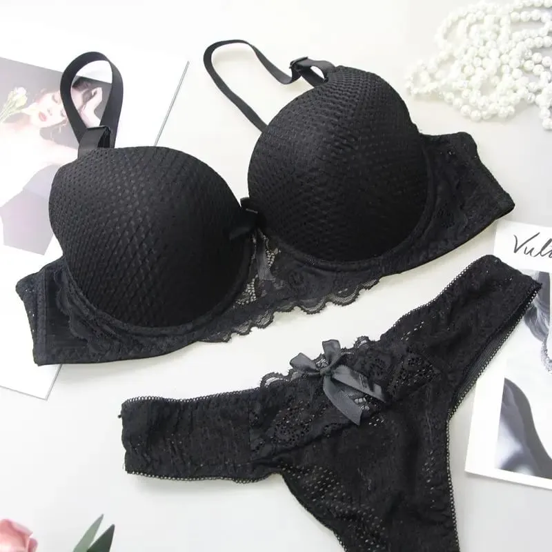 6 cores sutiã sexy lingerie de renda confortável colheita superior feminino roupa interior feminina underwire push up conjuntos de sutiã — image 5