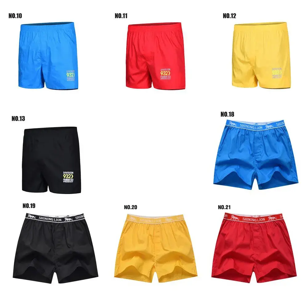 Roupa interior masculina boxer xadrez cuecas 100% algodão shorts masculinos calcinha listrada solta de alta qualidade oversize respirável dropshipping