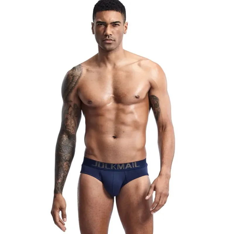 Marca masculina roupa interior respirável sexy briefs deslizamento cuecas de algodão confortável cueca masculino calcinha shorts — image 25