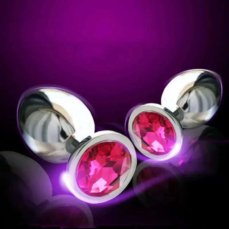 diamant Metal Anal Legetøj Butt Plug Rustfrit Stål krystal Anal Plug Sexlegetøj til kvinder bullet Sexprodukter Til Voksne Glat — image 2