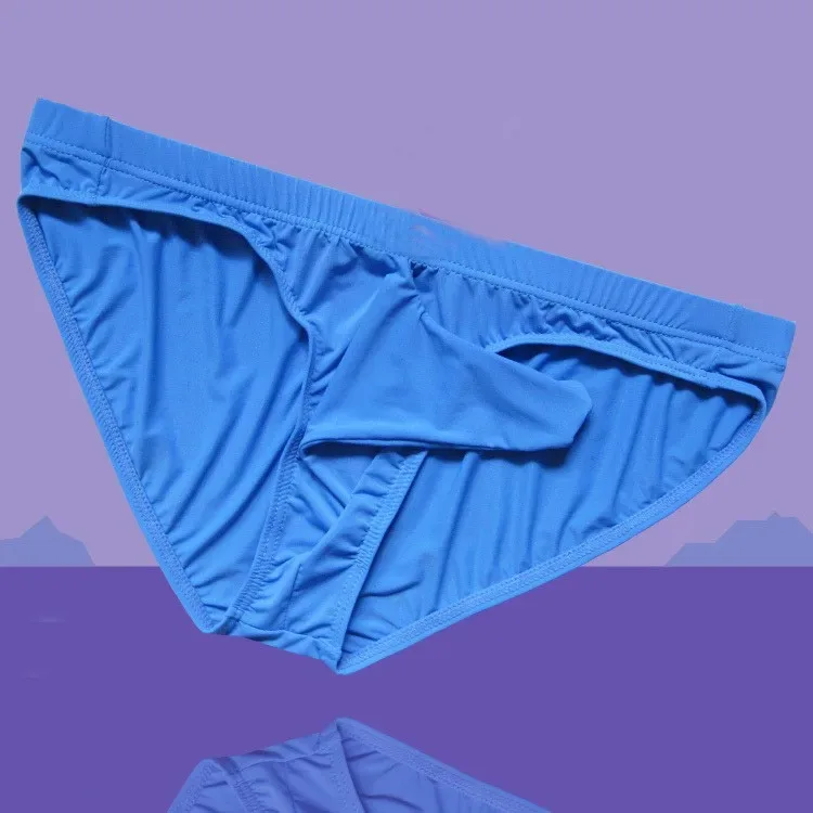 Frete grátis masculino sexy aconchegante biquíni sedoso gelo com manga pênis confortável roupa interior masculina meias aconchegantes — image 9