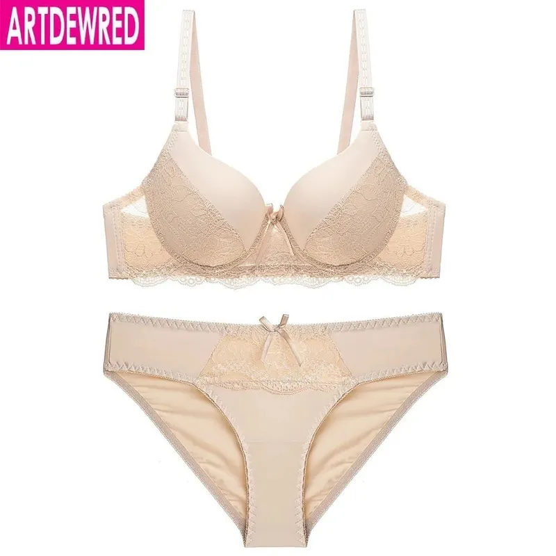 Conjuntos de sutiã de renda sexy para mulheres sutiã confortável conjunto de roupa interior sólido colheita superior feminino lingerie conjunto sutiã e calcinha conjuntos — image 4