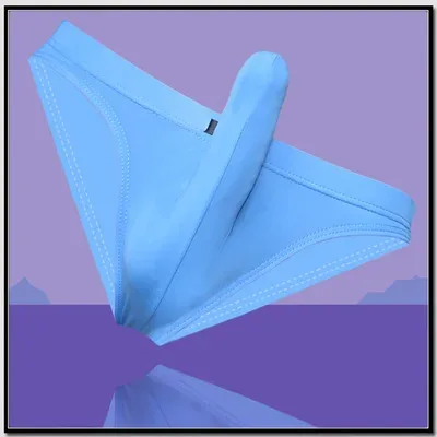 Frete grátis masculino sexy aconchegante biquíni sedoso gelo com manga pênis confortável roupa interior masculina meias aconchegantes — image 12