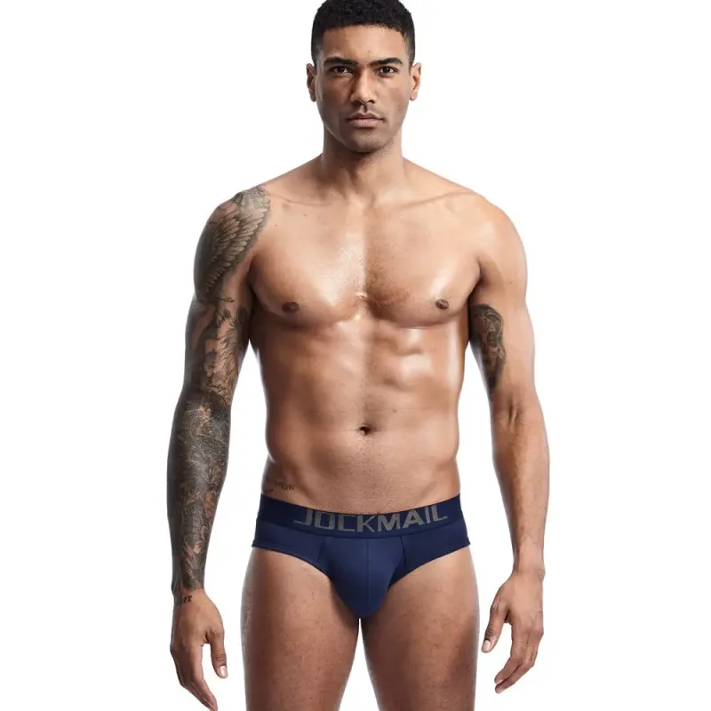 Marca masculina roupa interior respirável sexy briefs deslizamento cuecas de algodão confortável cueca masculino calcinha shorts — image 26