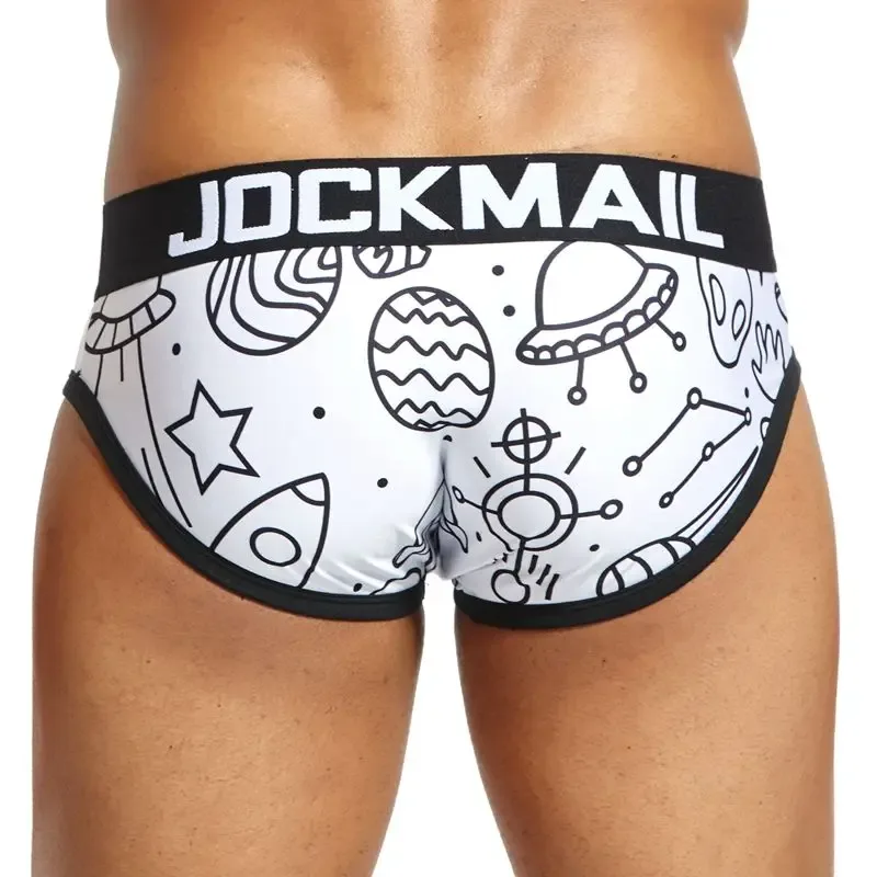 Diversão divertida sexy roupa interior masculina impressão cuecas de seda gelo cueca gay masculino calcinha deslizamento 21 padrão design shorts — image 21