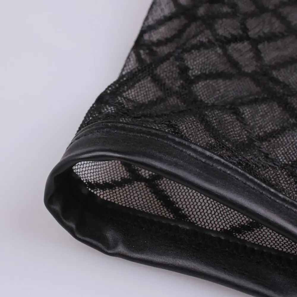 Sexy atmungsaktive dünne Boxer schwarze Männer Mesh transparent durchschauen U-konvexe Unterwäsche Dessous Gay Wear Hosen